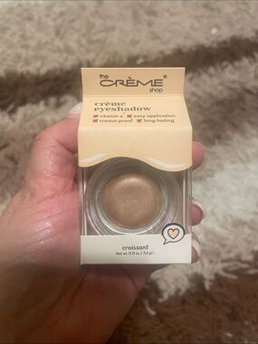 The Crème Shop Créme Eyeshadow in Croissant - Shimmery Beige